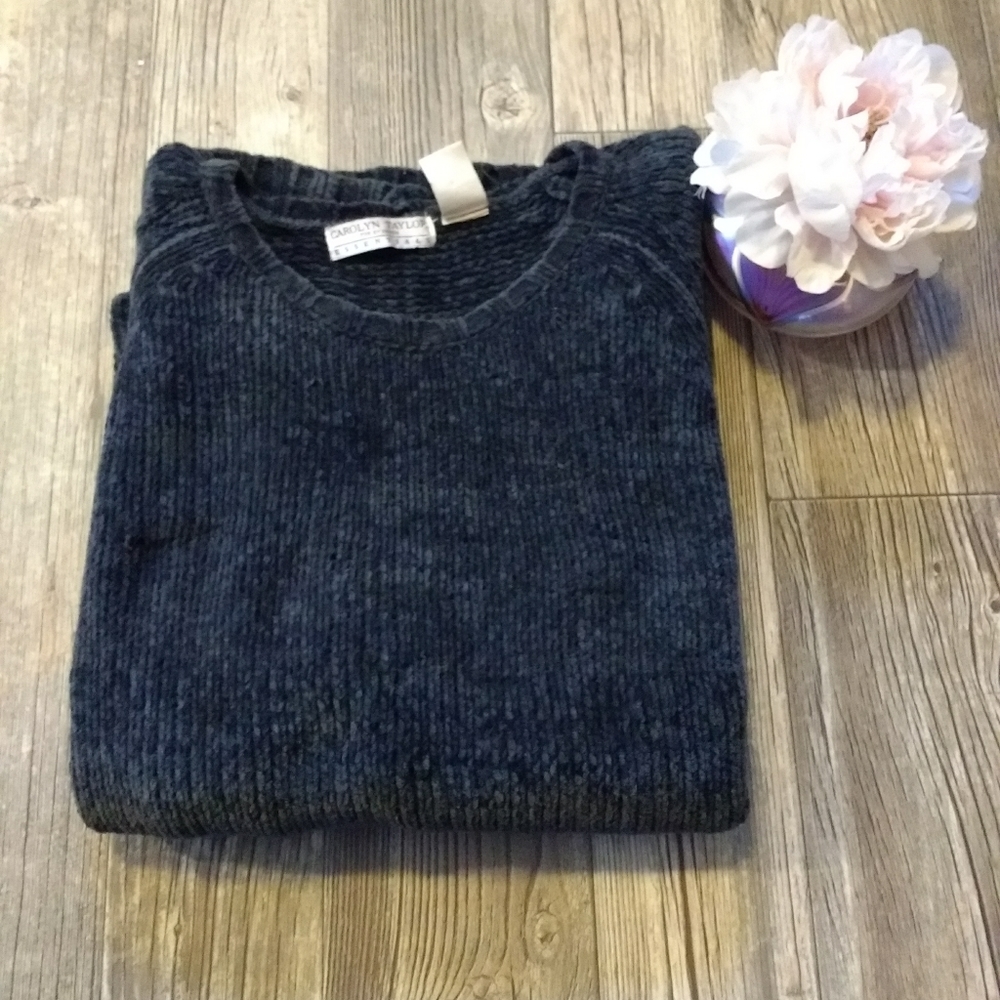 Chenille Crew neck Sweater